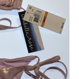 ISABELLA ROSE Swim Bikiny 2 Pc Women Rose Metallic Sz Small High-Waist  NEW